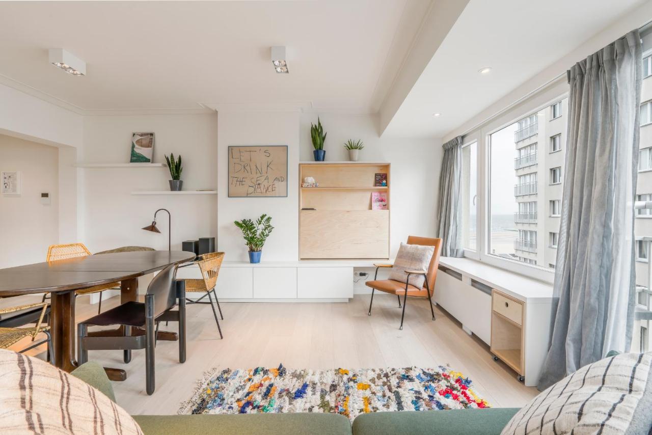 Ferienwohnung Modern And Bright Seaside App W Seaview & Terrace Ostende Exterior foto