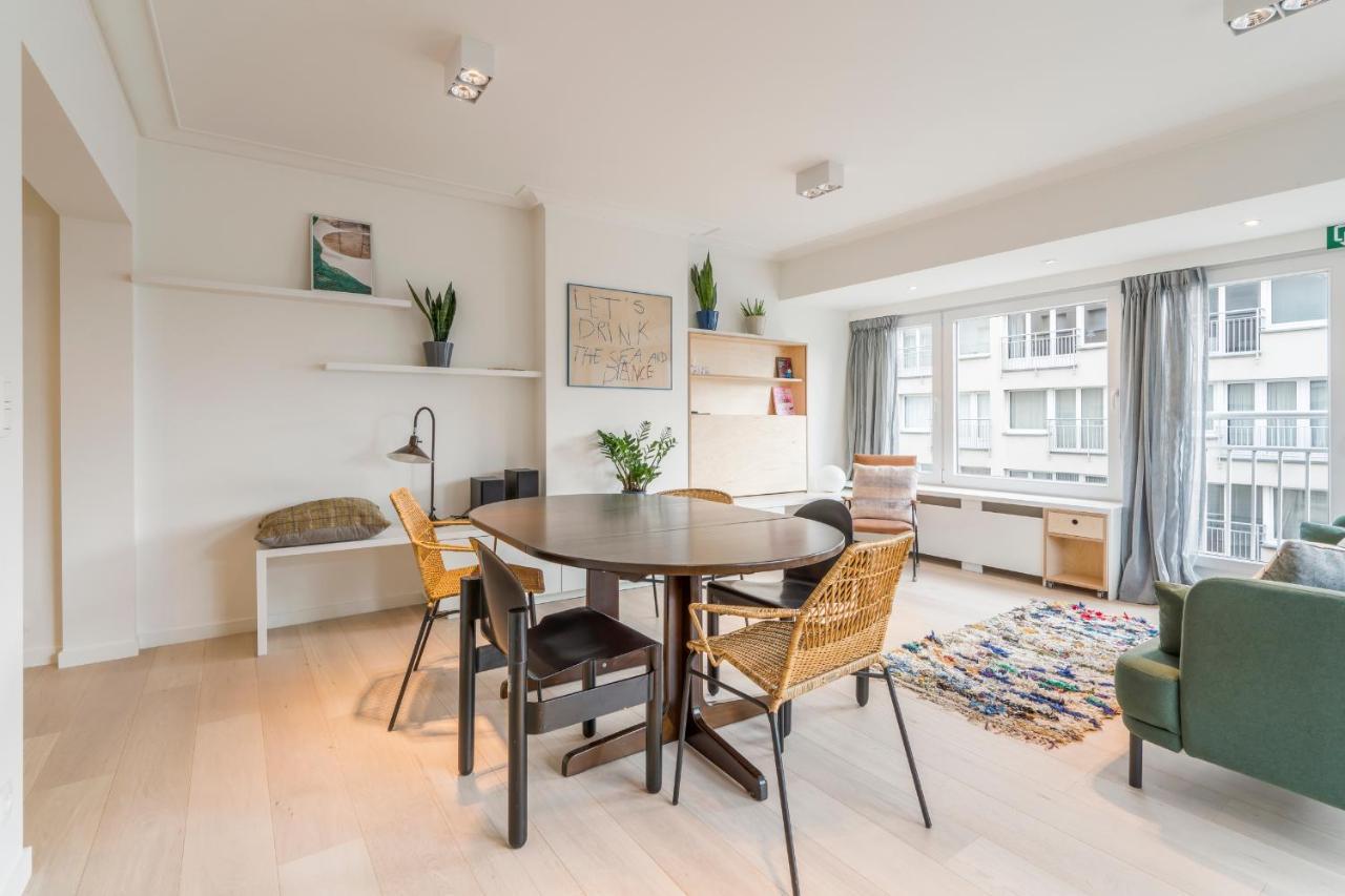 Ferienwohnung Modern And Bright Seaside App W Seaview & Terrace Ostende Exterior foto
