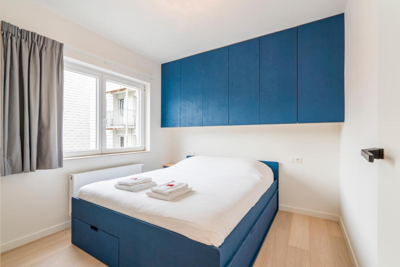 Ferienwohnung Modern And Bright Seaside App W Seaview & Terrace Ostende Exterior foto
